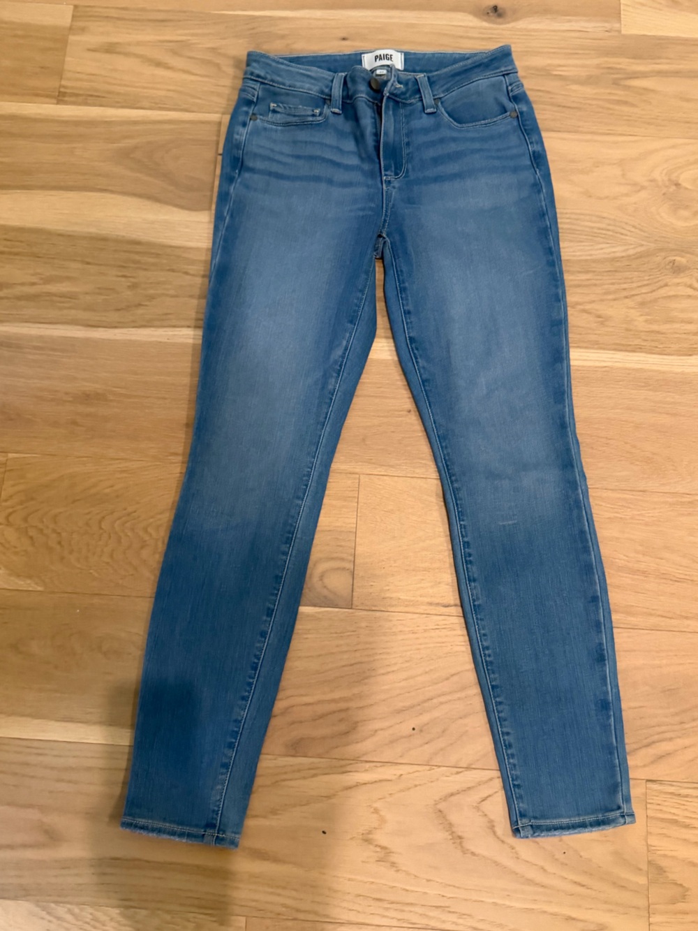 PAIGE Women’s Skinny Jeans in Light Blue Denim